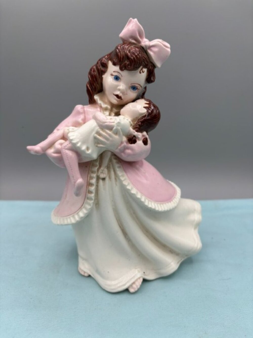 Vintage Atlantic Mold 9" Mother & Child Figurine